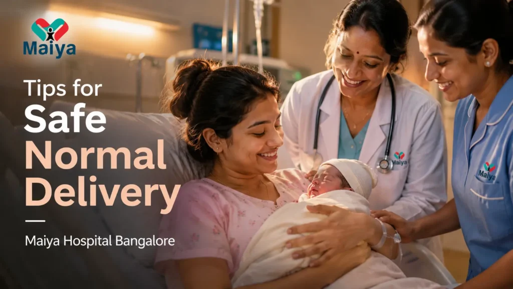 Safe normal delivery tips at Maiya Hospital Bangalore