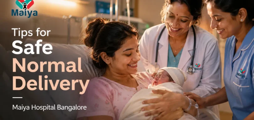 Safe normal delivery tips at Maiya Hospital Bangalore