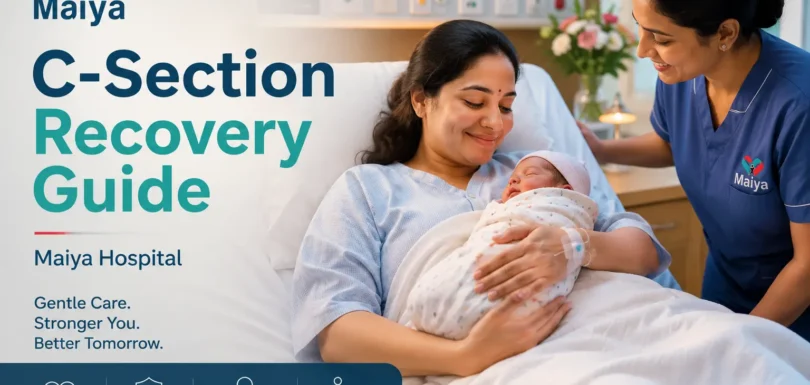 C-section caesarean recovery guide at Maiya Hospital Bangalore