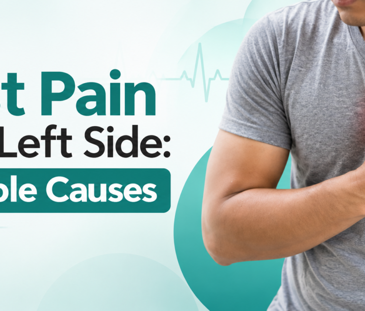 Chest pain on the left side – 7 possible causes