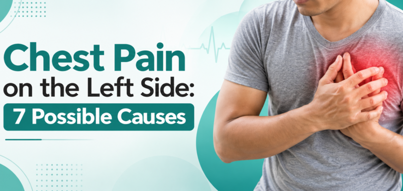 Chest pain on the left side – 7 possible causes